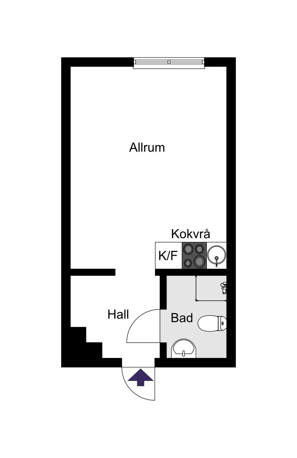 Floor plan for Vagnmansgatan 8