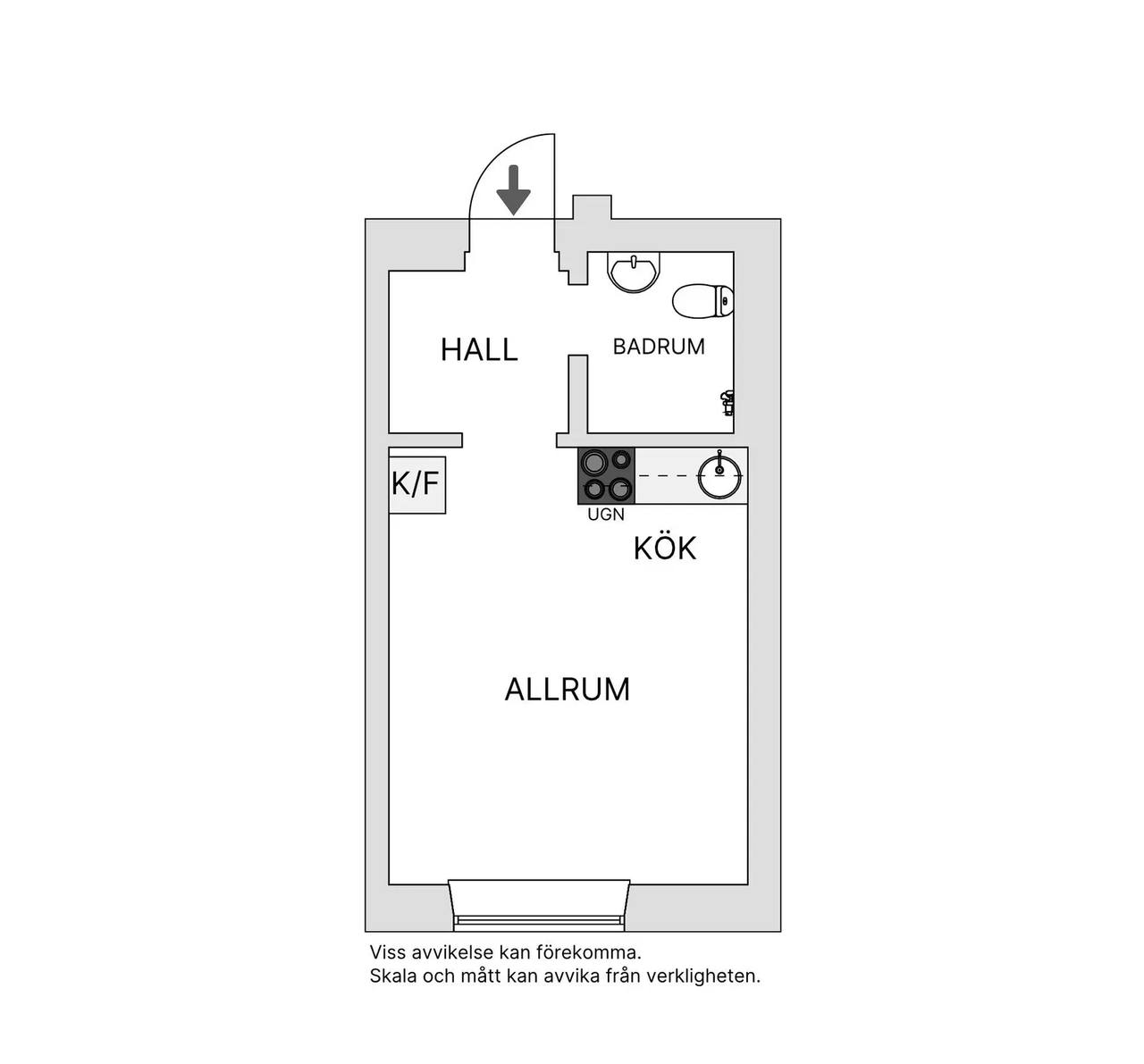 Floor plan for Vagnmansgatan 8