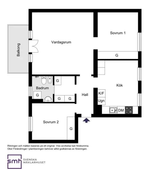 Planritning för Bergslagsvägen 19