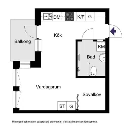 Planritning för Skånegatan 60