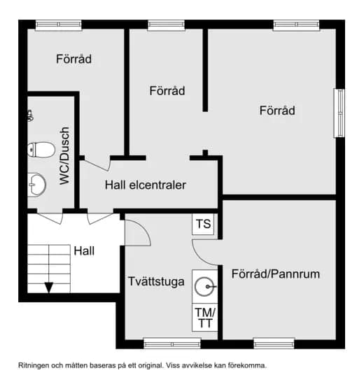 Floor plan for Östergatan 14