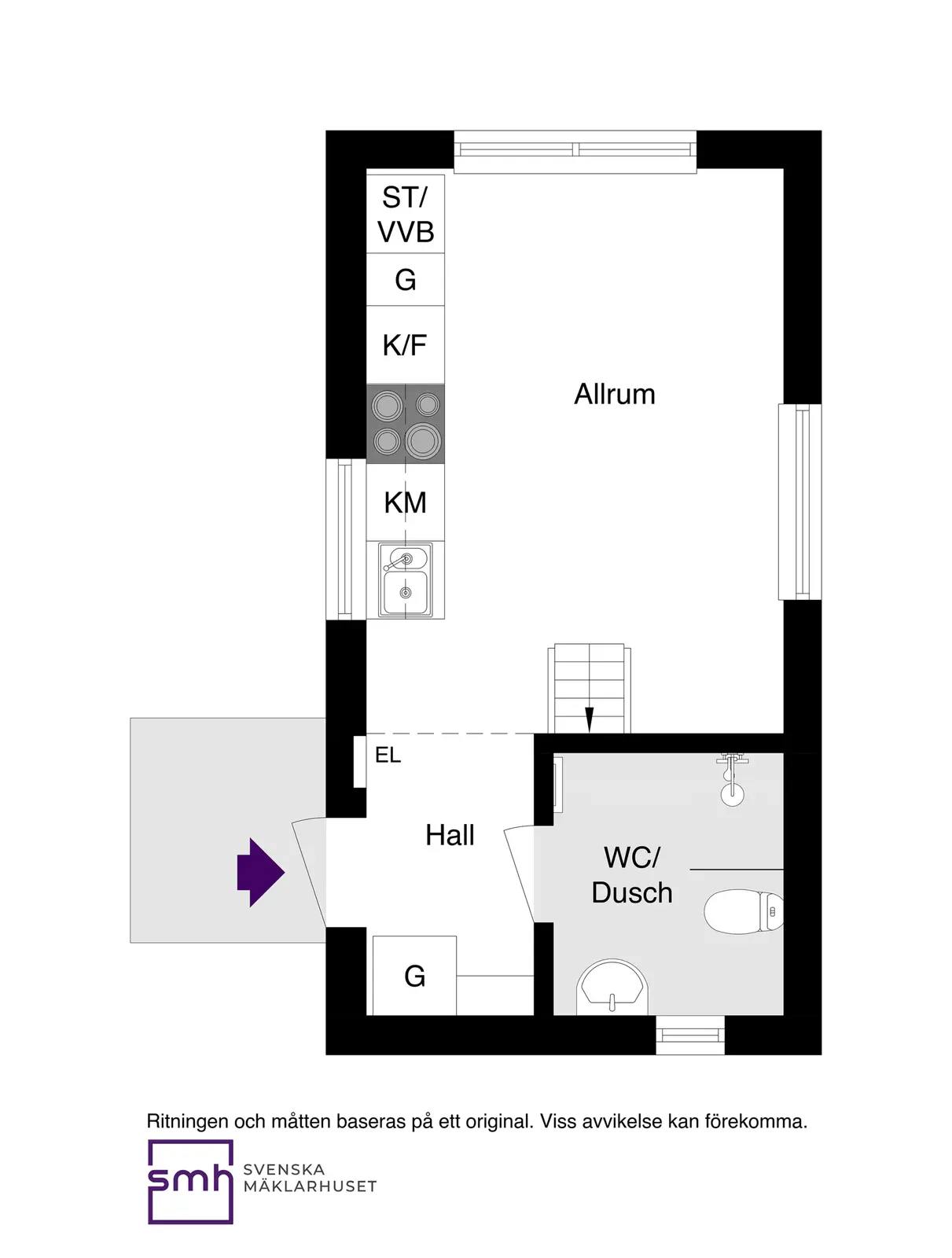 Floor plan for Västansjövägen 57