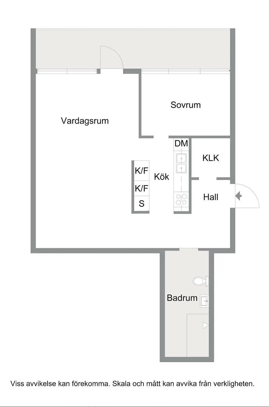 Floor plan for Vougts väg 7