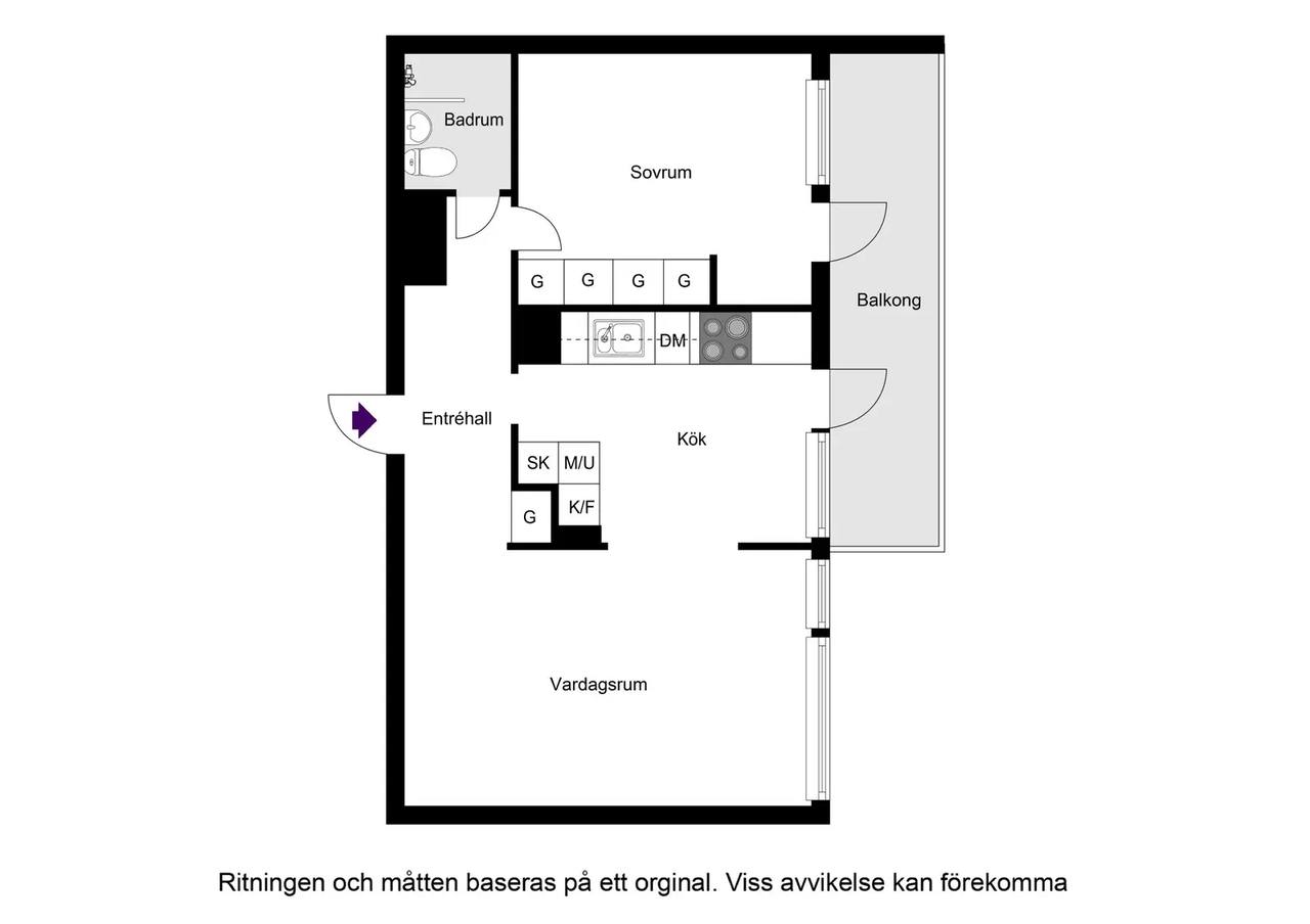 Floor plan for Grindtorpsvägen 21