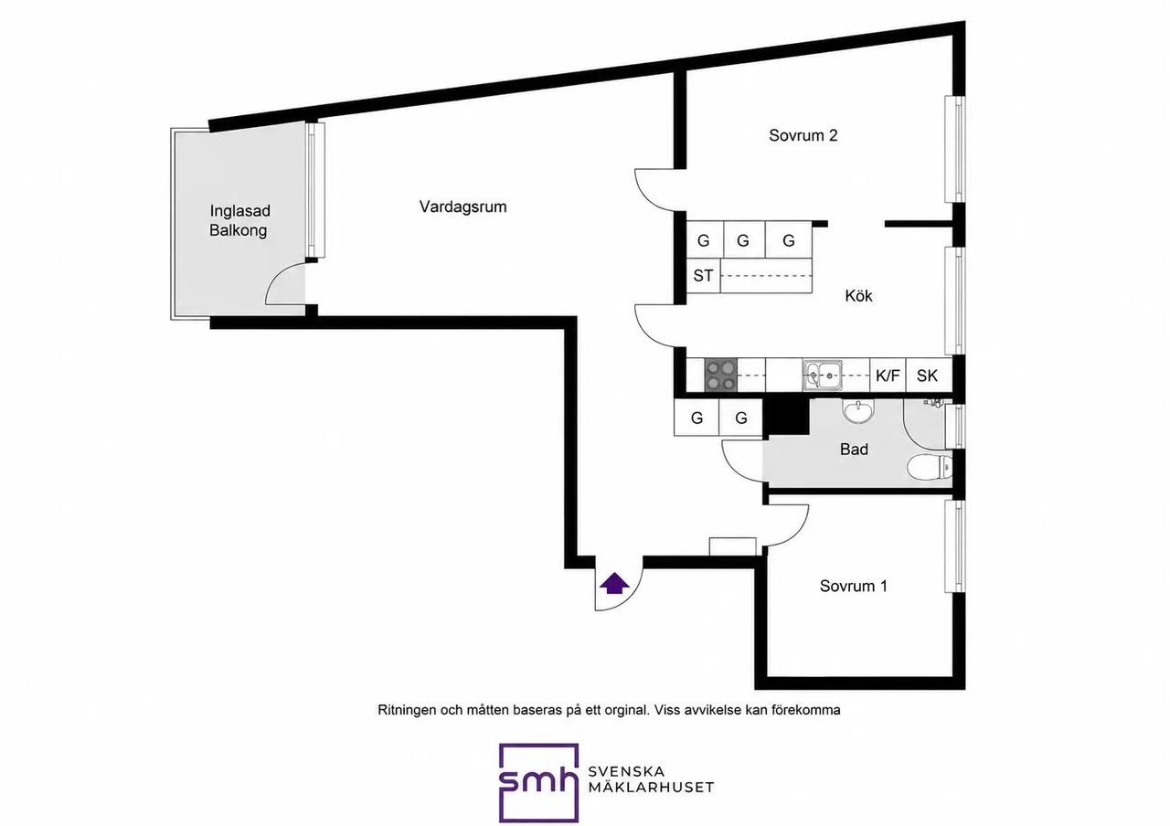 Floor plan for Slipargränd 11
