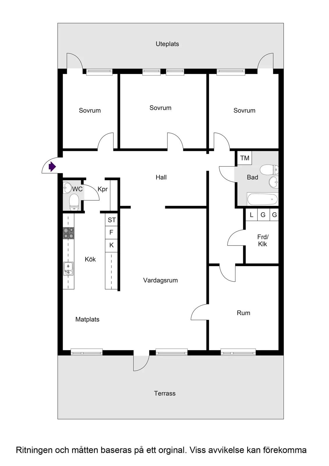 Floor plan for Turbingränd 3