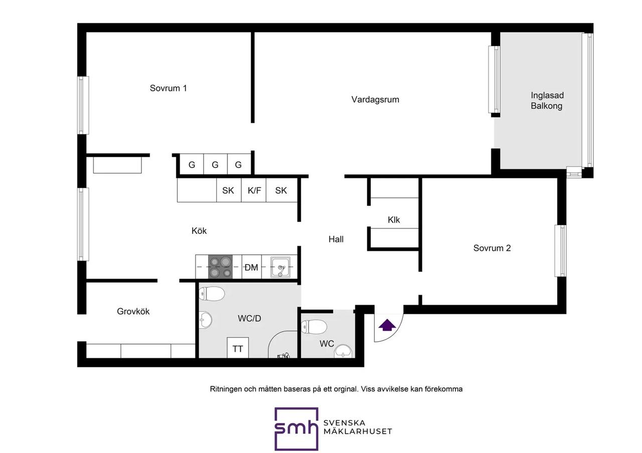 Floor plan for Mobäcksgatan 11