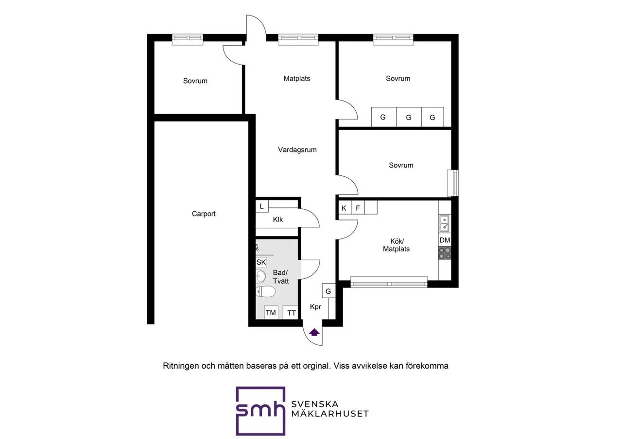 Floor plan for Mölledalsgatan 175
