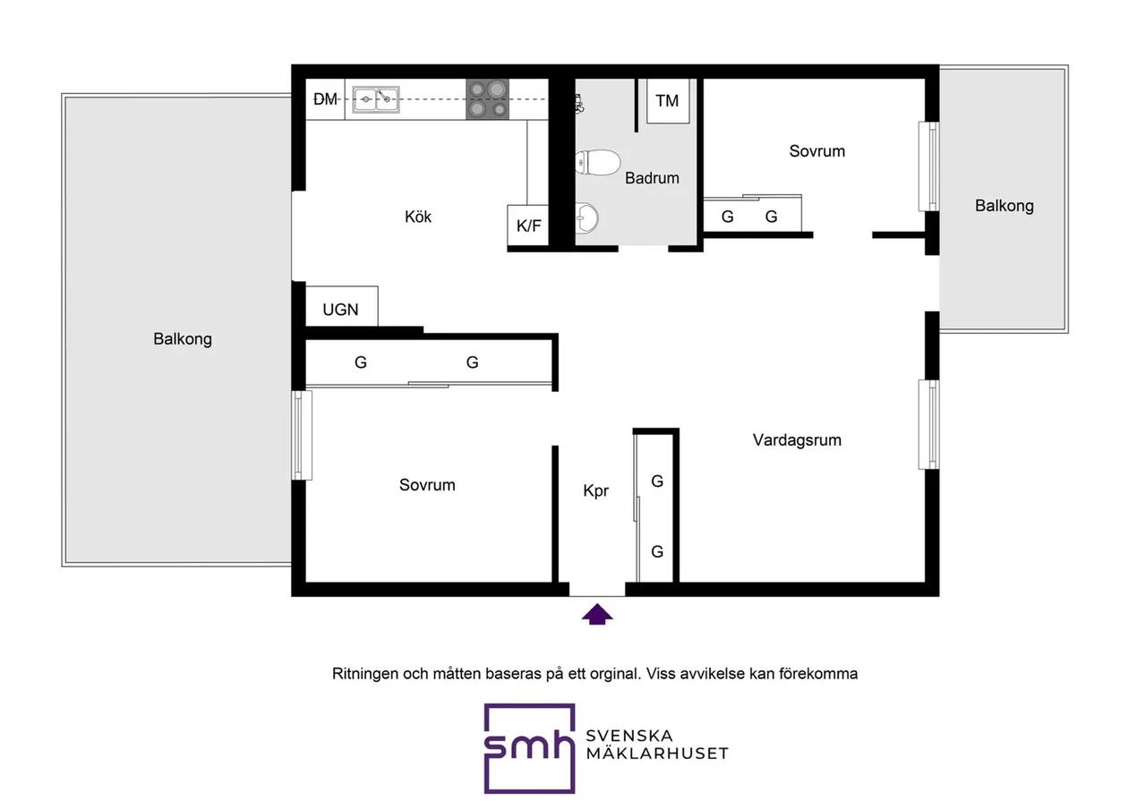 Floor plan for Sadelmakarebyn 4B