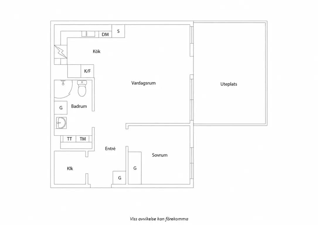 Floor plan for Hyllie boulevard 2E