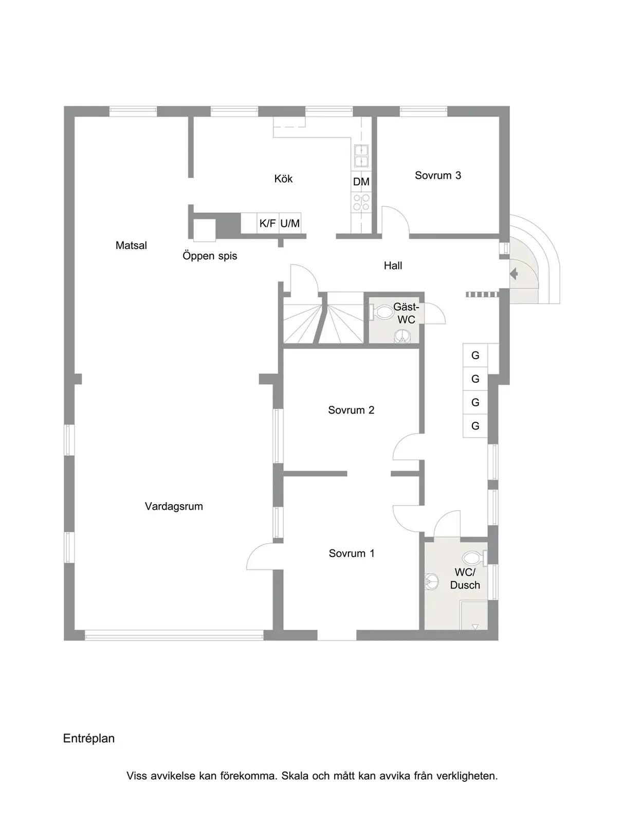 Floor plan for Lingongatan 35