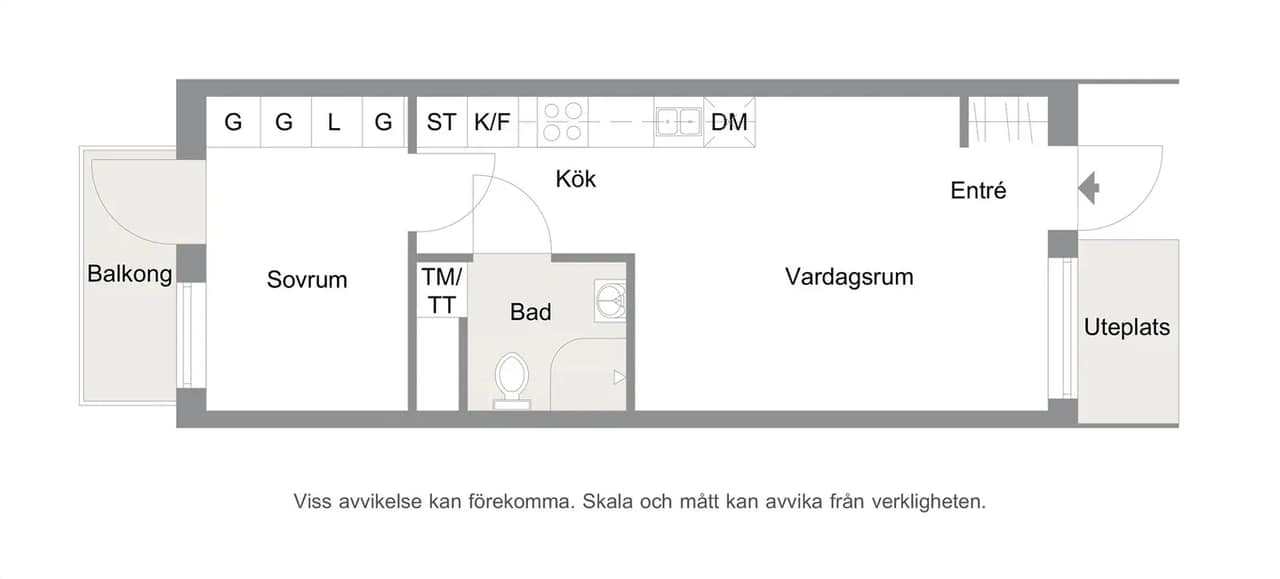 Floor plan for Kostergränd 5A