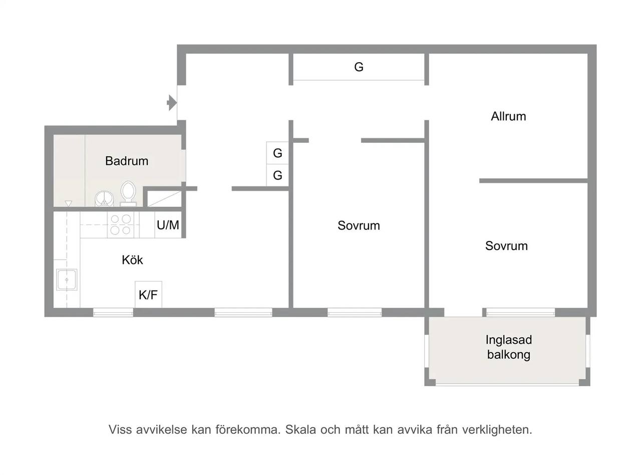 Floor plan for Thomsons väg 10