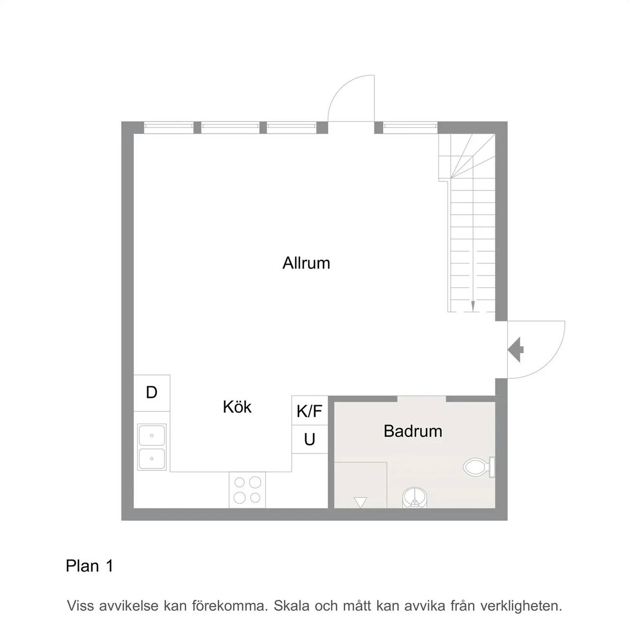 Floor plan for Ankargatan 9