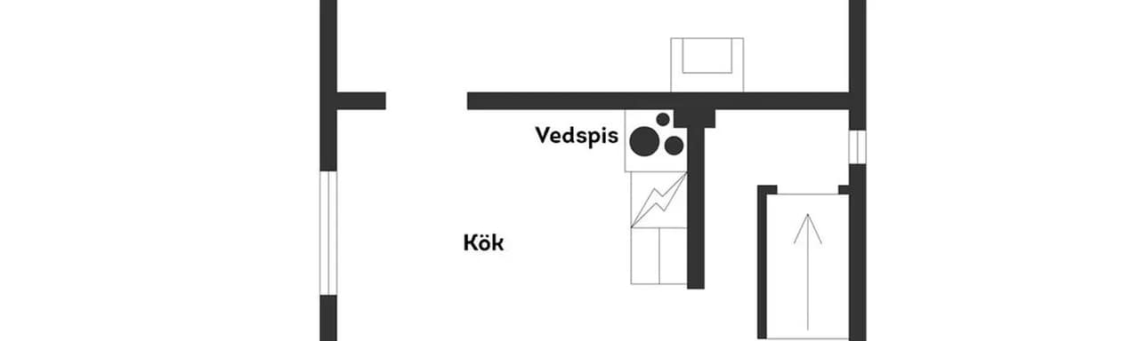 Planritning för Viks skolväg 16