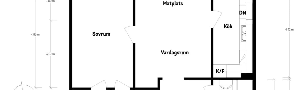 Planritning för Eklandagatan 67D