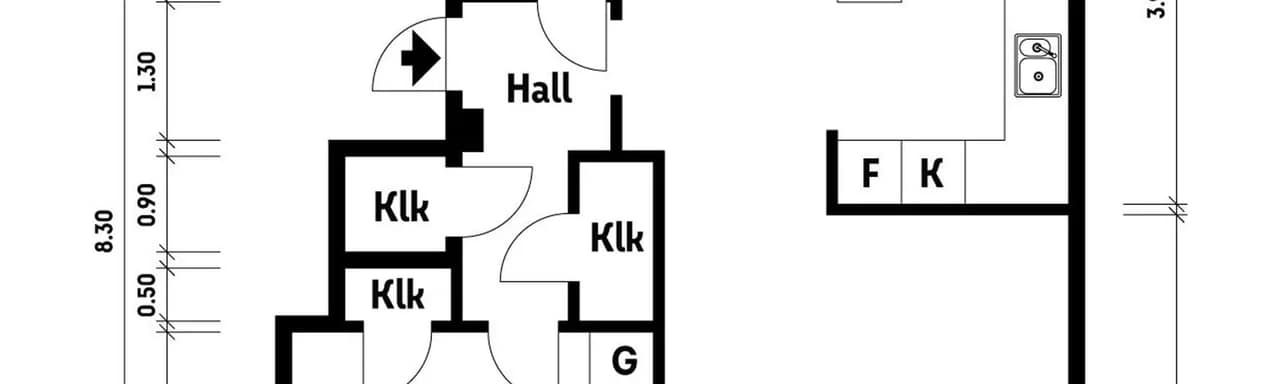Floor plan for Konstapelsgatan 3B