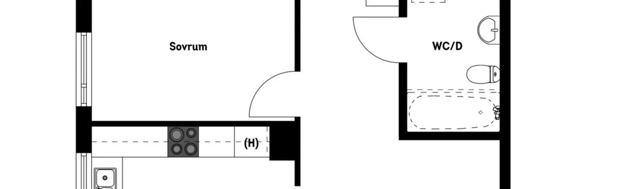Floor plan for Dansbanevägen 7