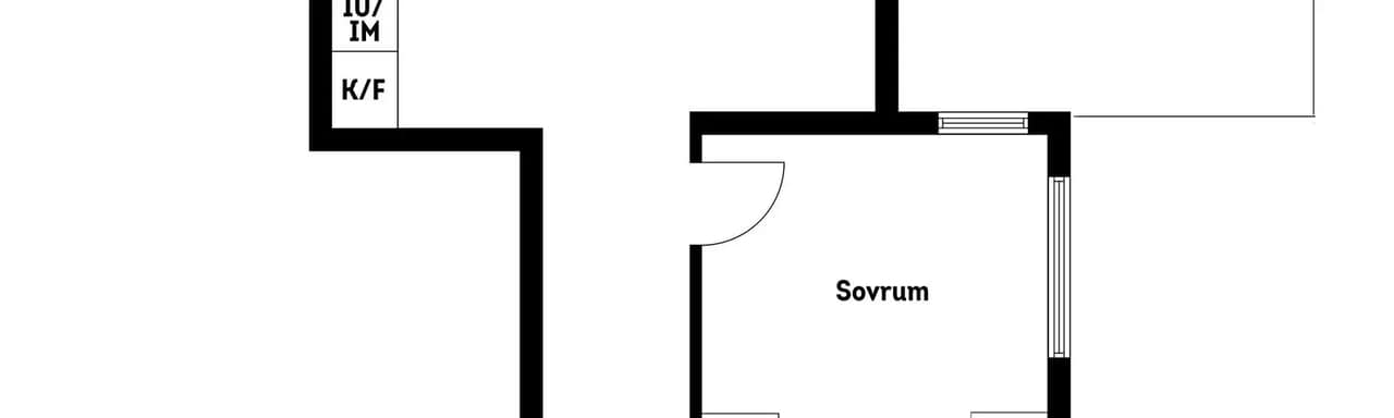 Floor plan for Tant Gredelins väg 38B