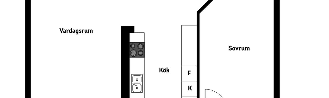Planritning för Albyvägen 13