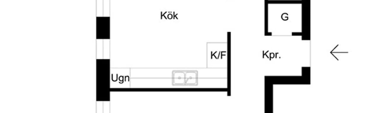 Floor plan for Köpenhamnsvägen 41A