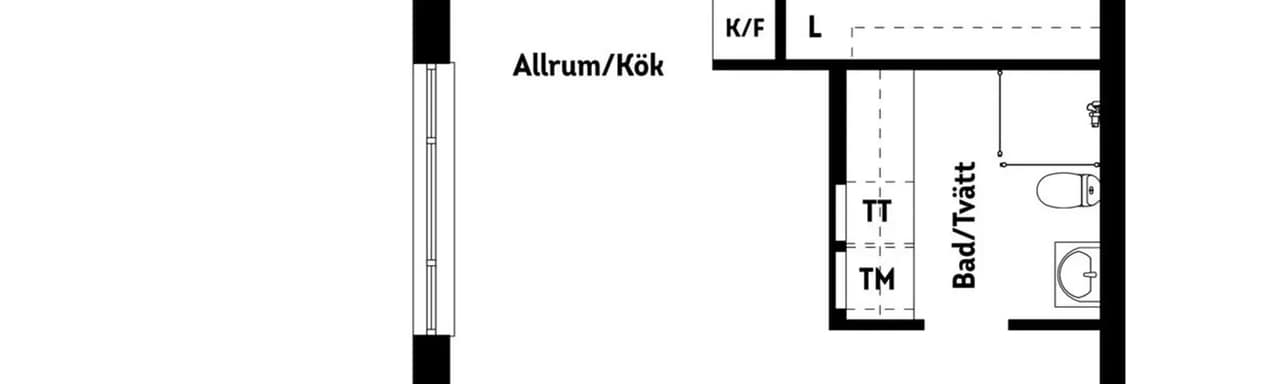 Floor plan for Södra Järnvägsgatan 4P
