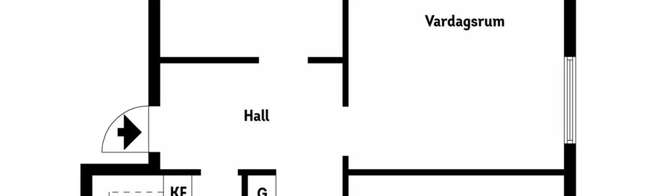 Floor plan for Wingårdsgatan 5A