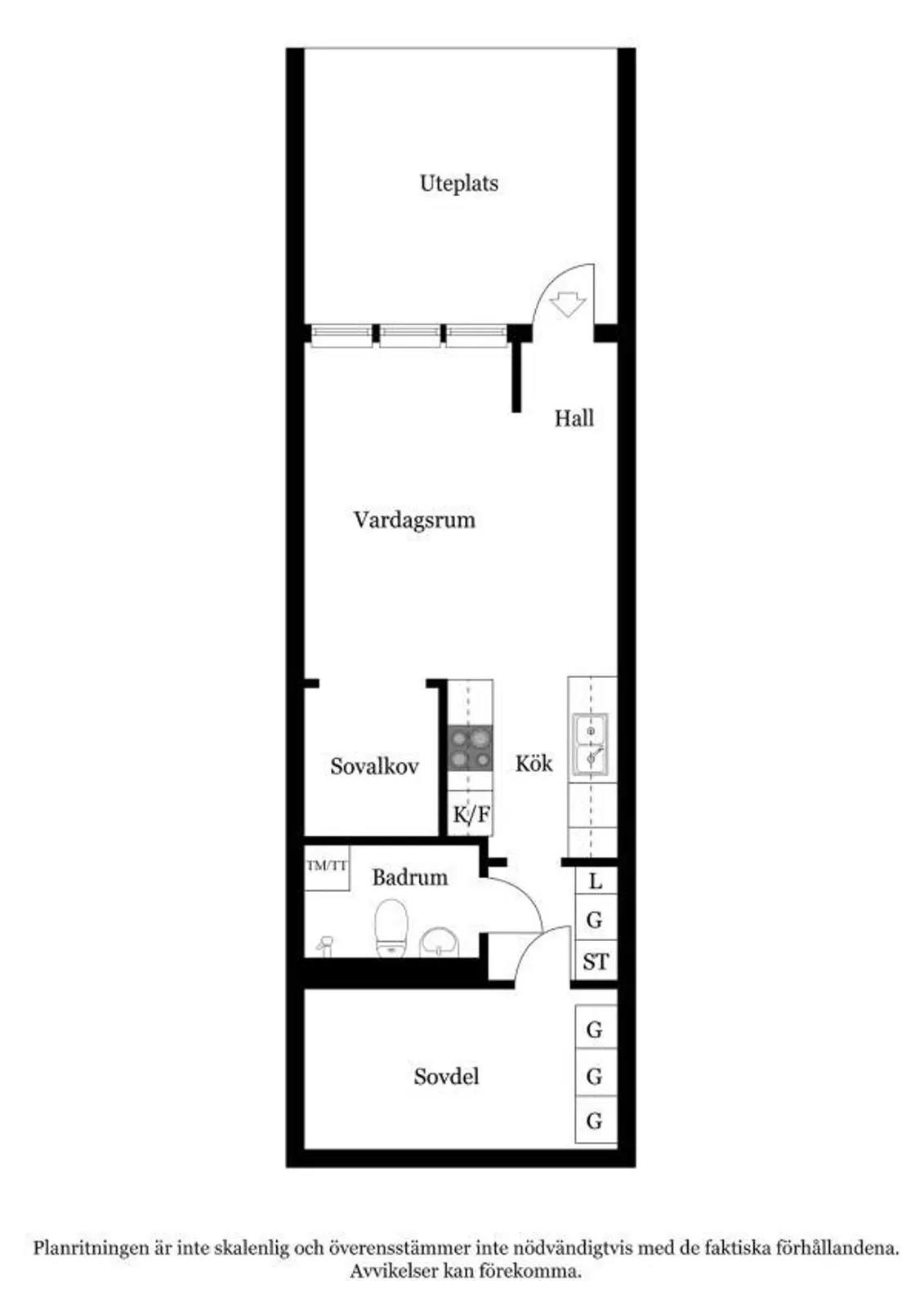 Planritning för Kavallerivägen 22
