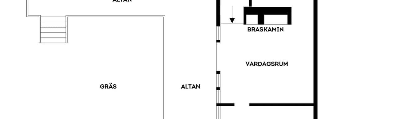 Floor plan for Mörtövägen 5