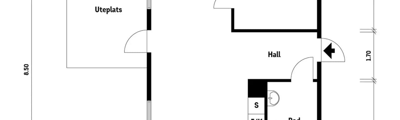 Floor plan for Samuel norbergsgatan 4