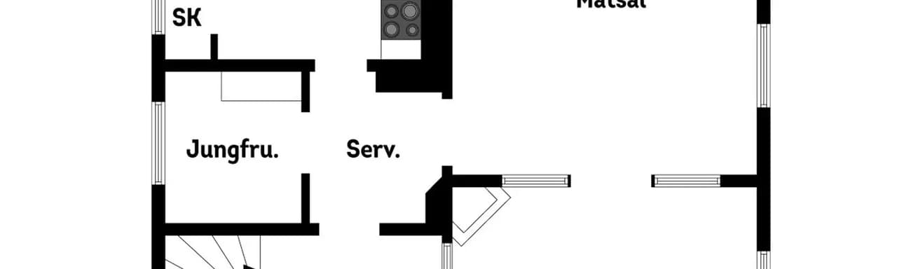 Floor plan for Östra gatan 33
