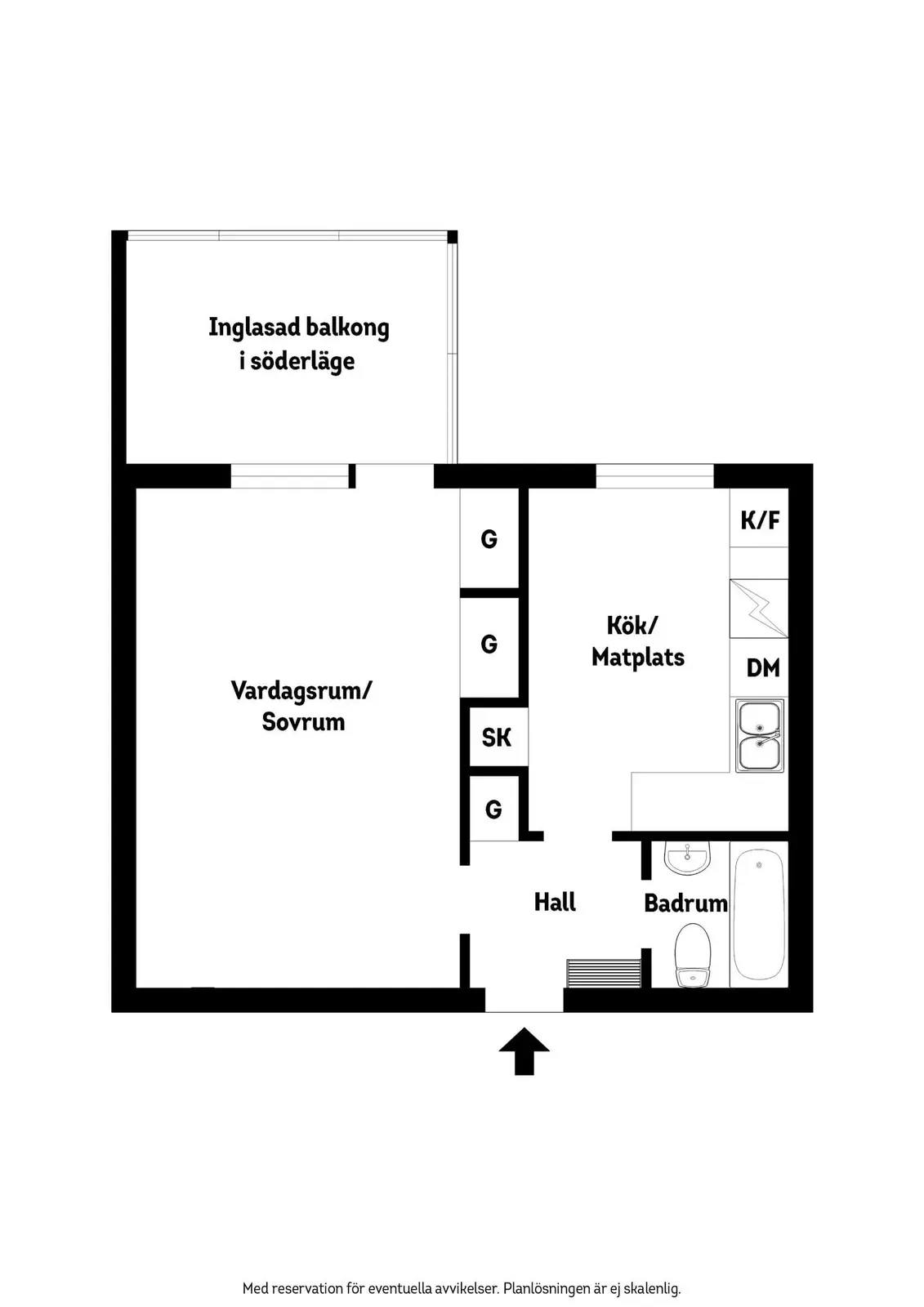Floor plan for Stallgatan 4C