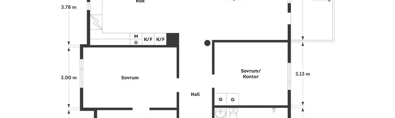 Floor plan for Ångaren Ernas gata 1