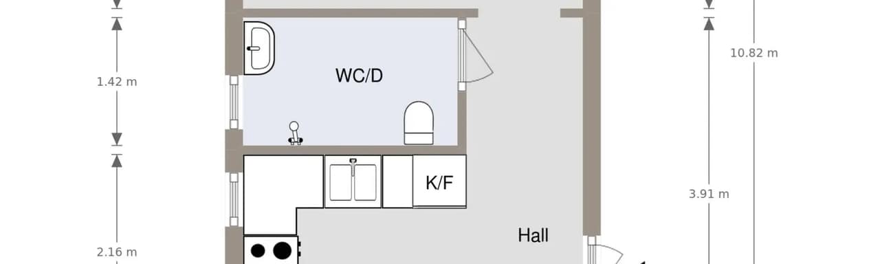 Planritning för Johannelundsvägen 21