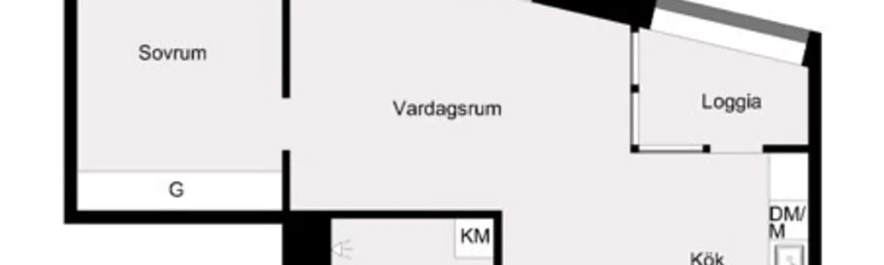 Floor plan for Borgarfjordsgatan 21A, våning 17