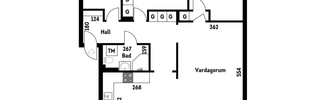 Floor plan for Smörbrödsvägen 11