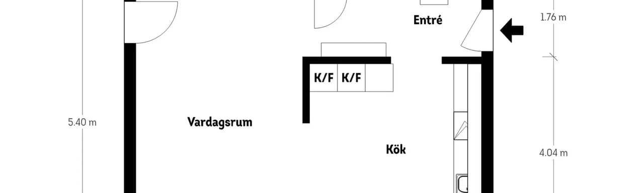 Planritning för Ernst Torulfsgatan 3a