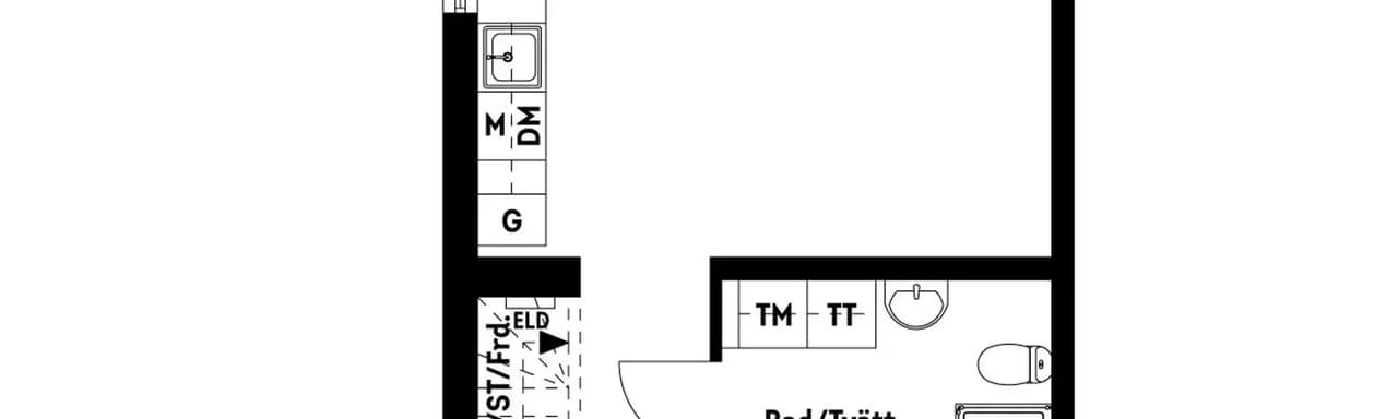 Floor plan for Trappgränd 10