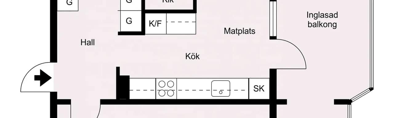Floor plan for Von lingens väg 17