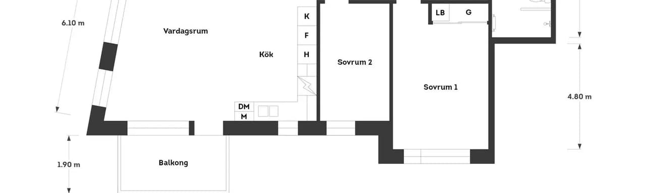 Floor plan for Bratteråsgatan 50