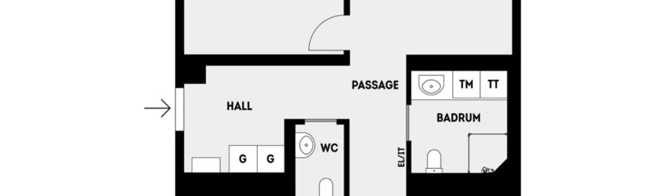 Floor plan for Parkallén 5