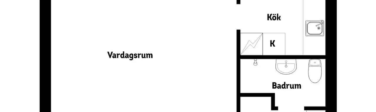 Planritning för Måsvägen 2B