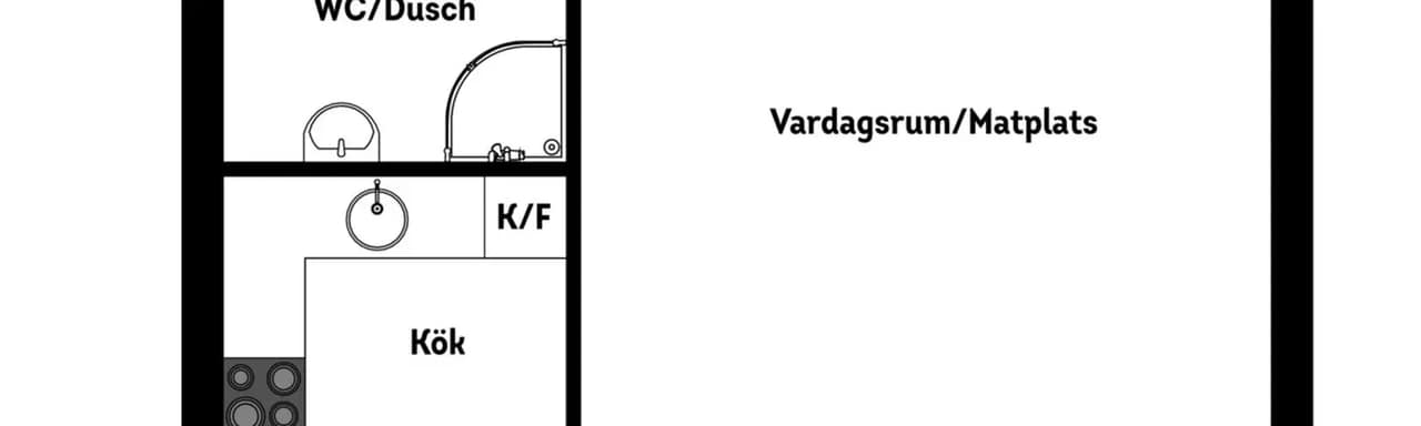 Floor plan for Kungsklippan 11