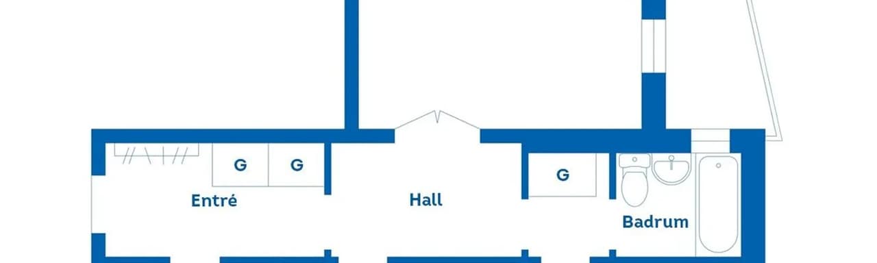 Planritning för Bjälbogatan 8D