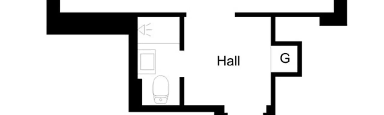 Planritning för Erikslustvägen 38A