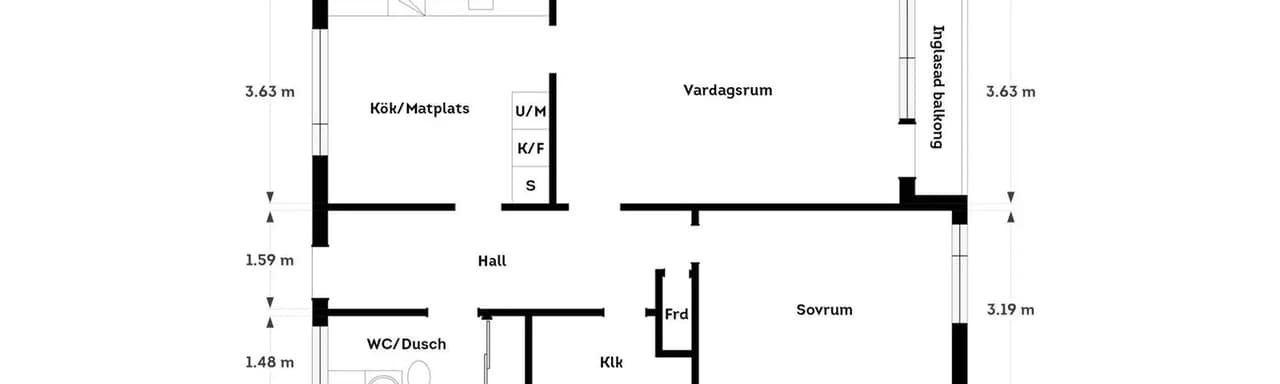 Floor plan for Mårbackagatan 21