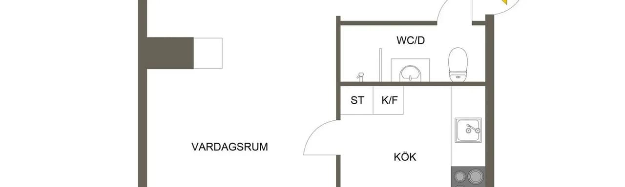 Planritning för Vältvägen 7