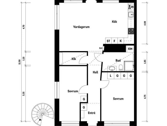 Floor plan for Kobbeslätten 6