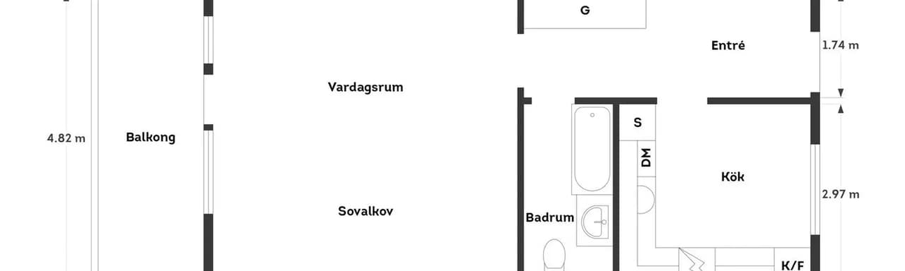 Planritning för Prilyckegatan 87