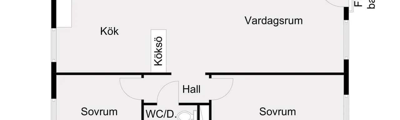 Floor plan for Vallavägen 18